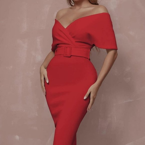 Red Preppy Womens Dress - Picture 3 of 5